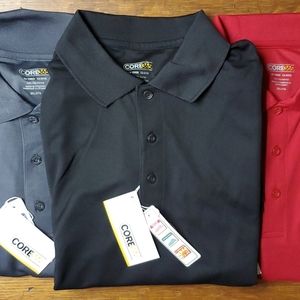 LOT OF (3), CORE 365, POLO SHIRTS, 2XL, GOLF (005)